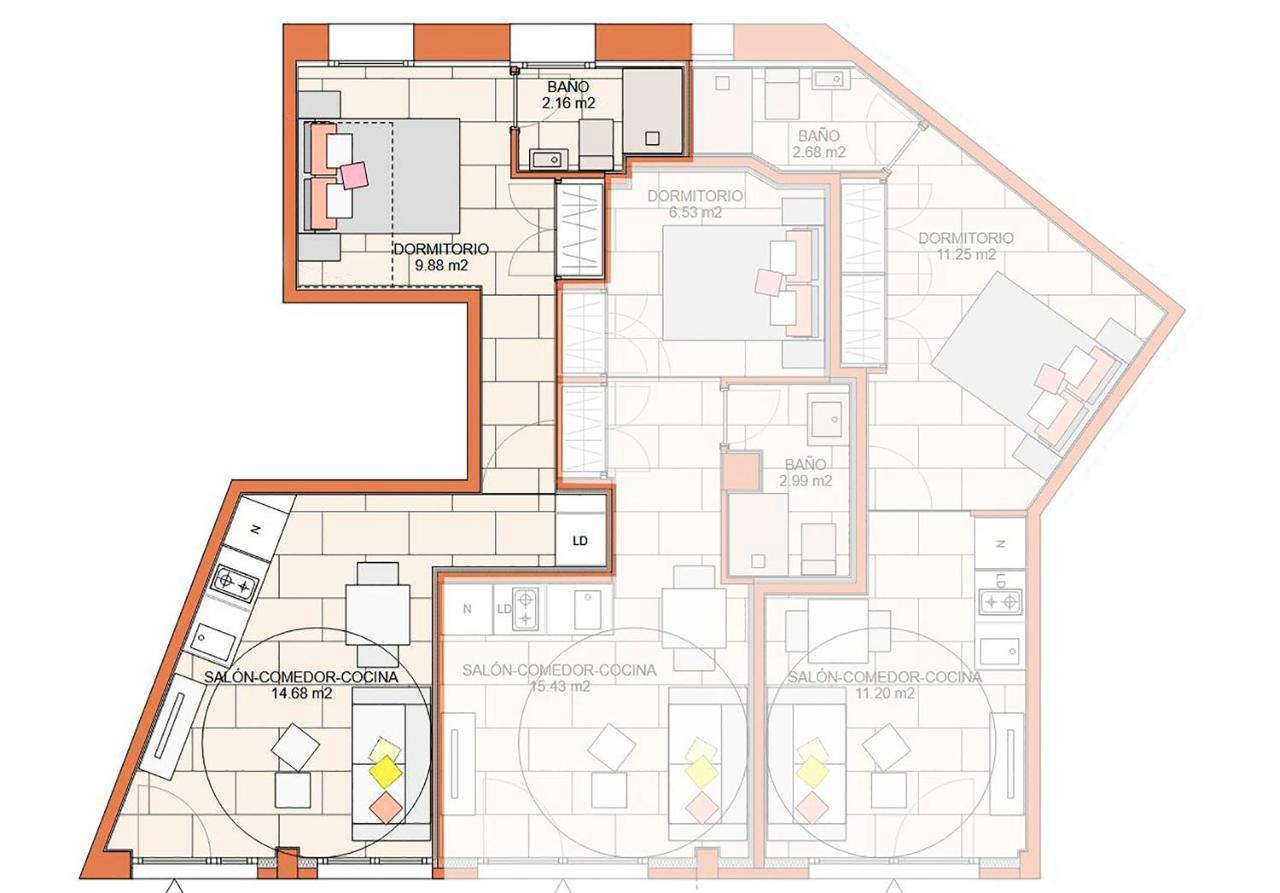 New 1 Min Metro, Cozy 1 Bed Close To Downtown, Wifi A マドリード エクステリア 写真